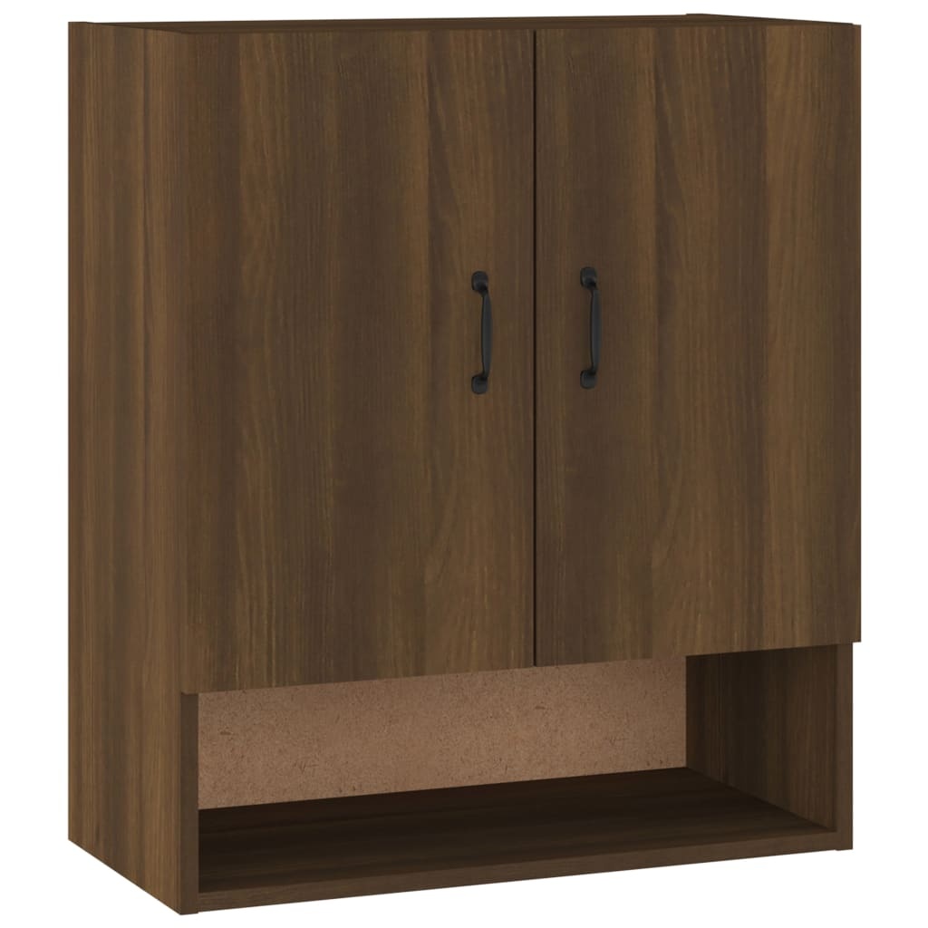 VidaXL Wandkast 60x31x70 cm bewerkt hout bruin eikenkleur