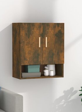 VidaXL Wandkast 60x31x70 cm bewerkt hout gerookt eikenkleurig