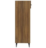 VidaXL Schoenenkast 30x35x105 cm bewerkt hout bruin eikenkleur
