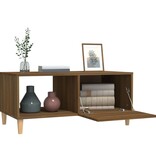 VidaXL Salontafel 89,5x50x40 cm bewerkt hout bruin eikenkleur