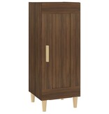 VidaXL Dressoir 34,5x34x90 cm bewerkt hout bruin eikenkleur
