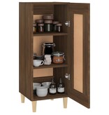 VidaXL Dressoir 34,5x34x90 cm bewerkt hout bruin eikenkleur