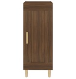 VidaXL Dressoir 34,5x34x90 cm bewerkt hout bruin eikenkleur