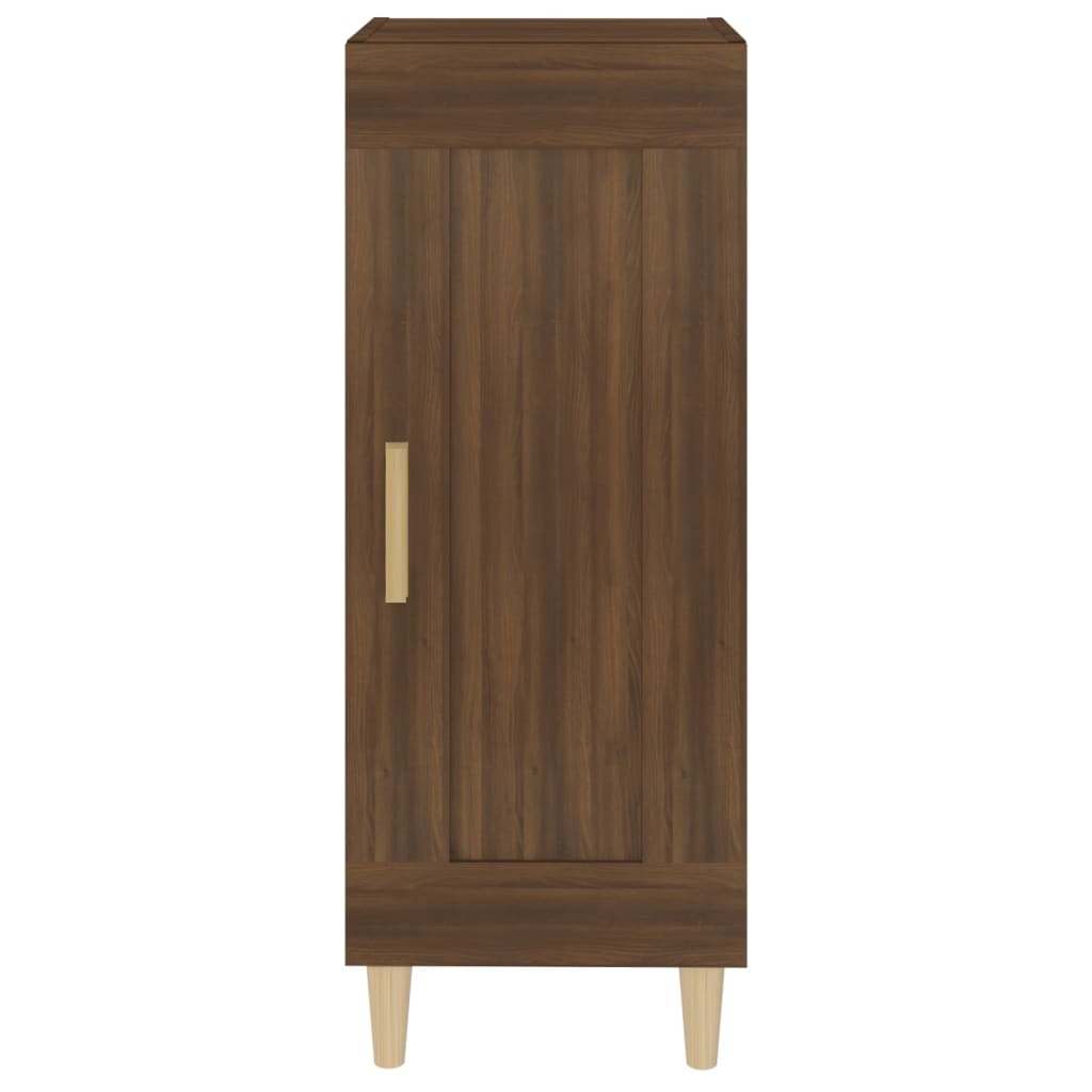 VidaXL Dressoir 34,5x34x90 cm bewerkt hout bruin eikenkleur