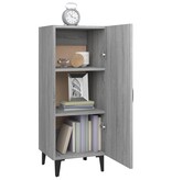 VidaXL Dressoir 34,5x34x90 cm bewerkt hout grijs sonoma eikenkleurig