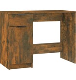 VidaXL Bureau 100x50x75 cm bewerkt hout gerookt eikenkleurig