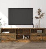VidaXL Tv-meubel 150x33,5x45 cm bewerkt hout gerookt eikenkleurig