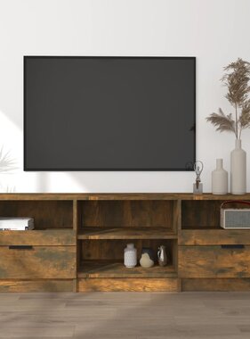 VidaXL Tv-meubel 150x33,5x45 cm bewerkt hout gerookt eikenkleurig