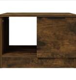 VidaXL Salontafel 50x50x36 cm bewerkt hout gerookt eikenkleurig
