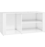 VidaXL Schoenenkast 100x35x45 cm bewerkt hout hoogglans wit