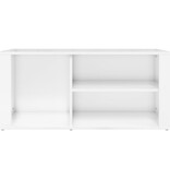 VidaXL Schoenenkast 100x35x45 cm bewerkt hout hoogglans wit