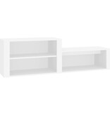 VidaXL Schoenenkast 150x35x45 cm bewerkt hout wit