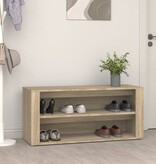 VidaXL Schoenenrek 100x35x45 cm bewerkt hout sonoma eikenkleurig