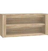 VidaXL Schoenenrek 100x35x45 cm bewerkt hout sonoma eikenkleurig