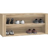 VidaXL Schoenenrek 100x35x45 cm bewerkt hout sonoma eikenkleurig