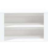 VidaXL Schoenenrek 75x35x45 cm bewerkt hout wit