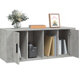 VidaXL Tv-meubel 100x35x40 cm bewerkt hout betongrijs