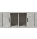 VidaXL Tv-meubel 100x35x40 cm bewerkt hout betongrijs