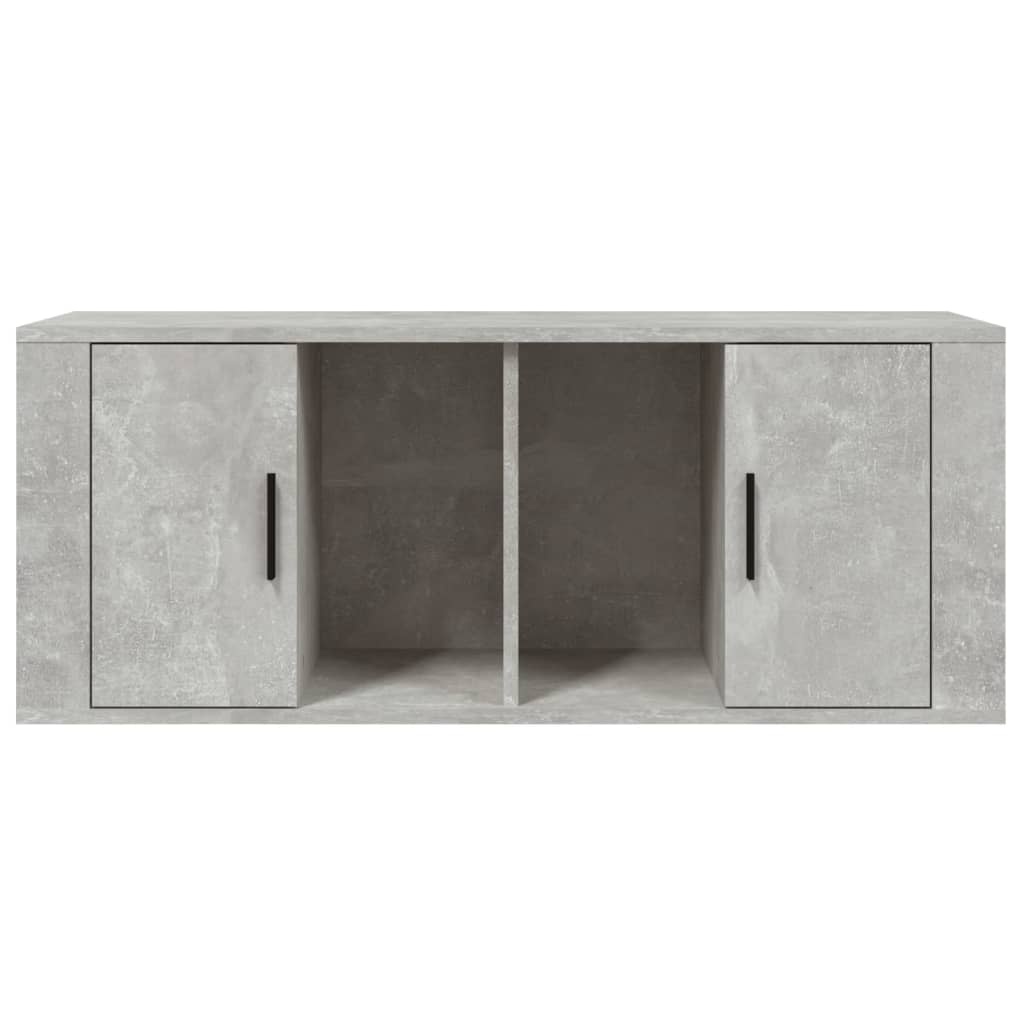 VidaXL Tv-meubel 100x35x40 cm bewerkt hout betongrijs
