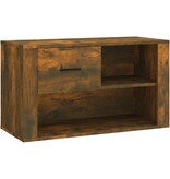 VidaXL Schoenenkast 80x35x45 cm bewerkt hout gerookt eikenkleurig
