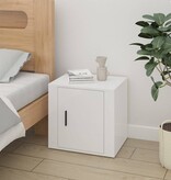 VidaXL Nachtkastje 50x39x47 cm hoogglans wit