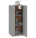 VidaXL Tv-wandmeubel 40x34,5x80 cm grijs sonoma eikenkleurig