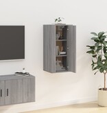 VidaXL Tv-wandmeubel 40x34,5x80 cm grijs sonoma eikenkleurig