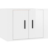 VidaXL Tv-wandmeubel 57x34,5x40 cm hoogglans wit