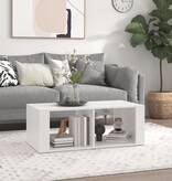 VidaXL Salontafel 100x50x36 cm bewerkt hout wit