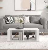 VidaXL Salontafel 100x50x36 cm bewerkt hout wit