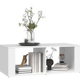 VidaXL Salontafel 100x50x36 cm bewerkt hout wit