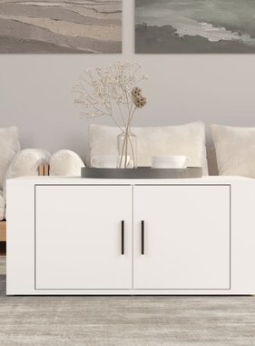 VidaXL Salontafel 80x50x36 cm bewerkt hout wit