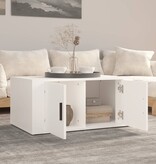 VidaXL Salontafel 80x50x36 cm bewerkt hout wit