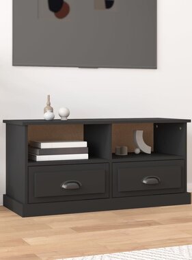 VidaXL Tv-meubel 93x35,5x45 cm bewerkt hout zwart