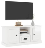VidaXL Tv-meubel 100x35,5x45 cm bewerkt hout hoogglans wit