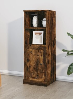 VidaXL Hoge kast 36x35,5x103,5 cm bewerkt hout gerookt eikenkleurig