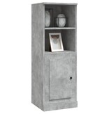 VidaXL Hoge kast 36x35,5x103,5 cm bewerkt hout betongrijs