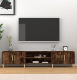 VidaXL Tv-meubel 180x31,5x40 cm bewerkt hout gerookt eikenkleurig