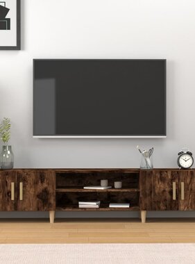 VidaXL Tv-meubel 180x31,5x40 cm bewerkt hout gerookt eikenkleurig