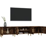 VidaXL Tv-meubel 180x31,5x40 cm bewerkt hout gerookt eikenkleurig