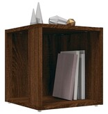 VidaXL Bijzettafel 33x33x34,5 cm bewerkt hout bruin eikenkleur
