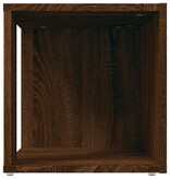 VidaXL Bijzettafel 33x33x34,5 cm bewerkt hout bruin eikenkleur