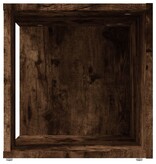 VidaXL Bijzettafel 33x33x34,5 cm bewerkt hout gerookt eikenkleurig