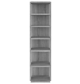 VidaXL Schoenenrek 27,5x27x102 cm bewerkt hout grijs sonoma