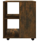 VidaXL Rolkast 60x53x72 cm bewerkt hout gerookt eikenkleurig