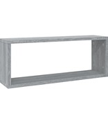 VidaXL Wandschappen kubus 6 st 60x15x23 cm bewerkt hout grijs sonoma