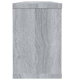 VidaXL Wandschappen kubus 6 st 60x15x23 cm bewerkt hout grijs sonoma