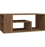 VidaXL Salontafel 100x50x40 cm bewerkt hout bruineiken