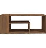 VidaXL Salontafel 100x50x40 cm bewerkt hout bruineiken