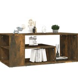 VidaXL Salontafel 100x50x40 cm bewerkt hout gerookt eikenkleurig